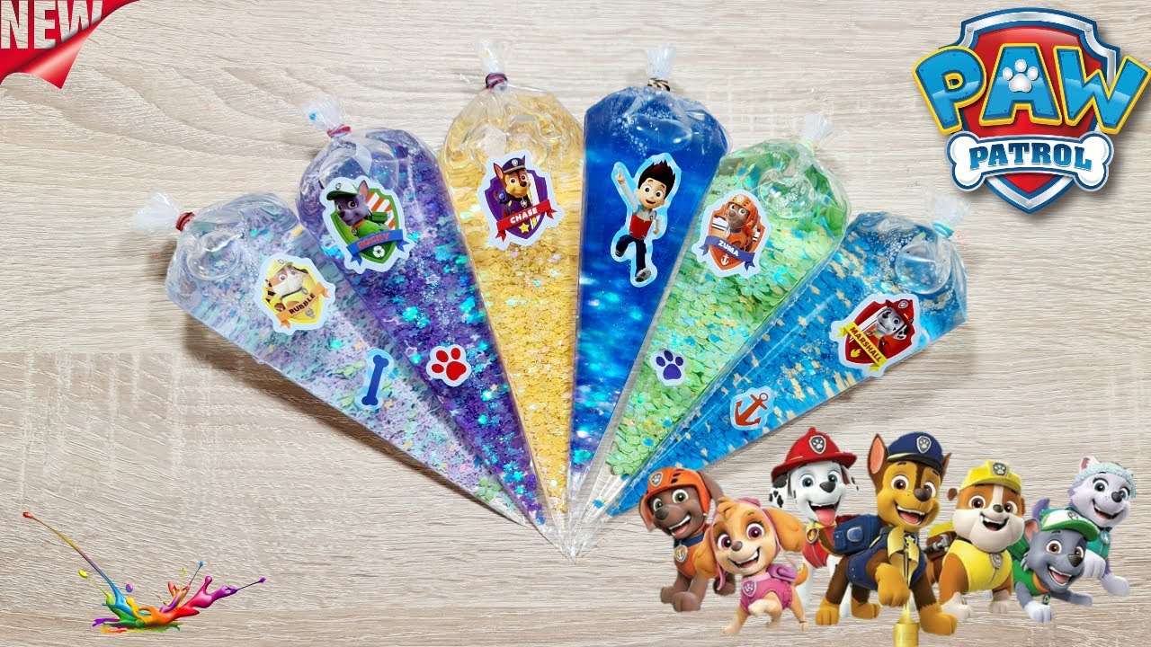 Tedy Tells...How to Make Paw Patrol Slime with Piping Bags | Slime Story | 366