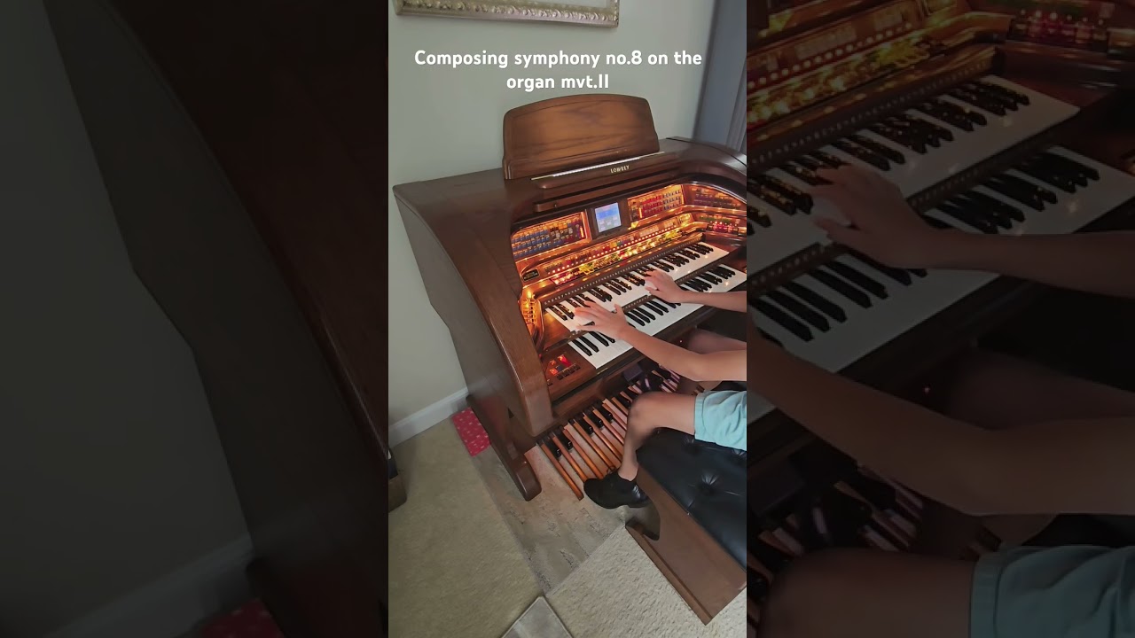 Composing symphony no.8 mvt 2 on the organ #music #symphony #pipeorgan #classicalmusic #composing