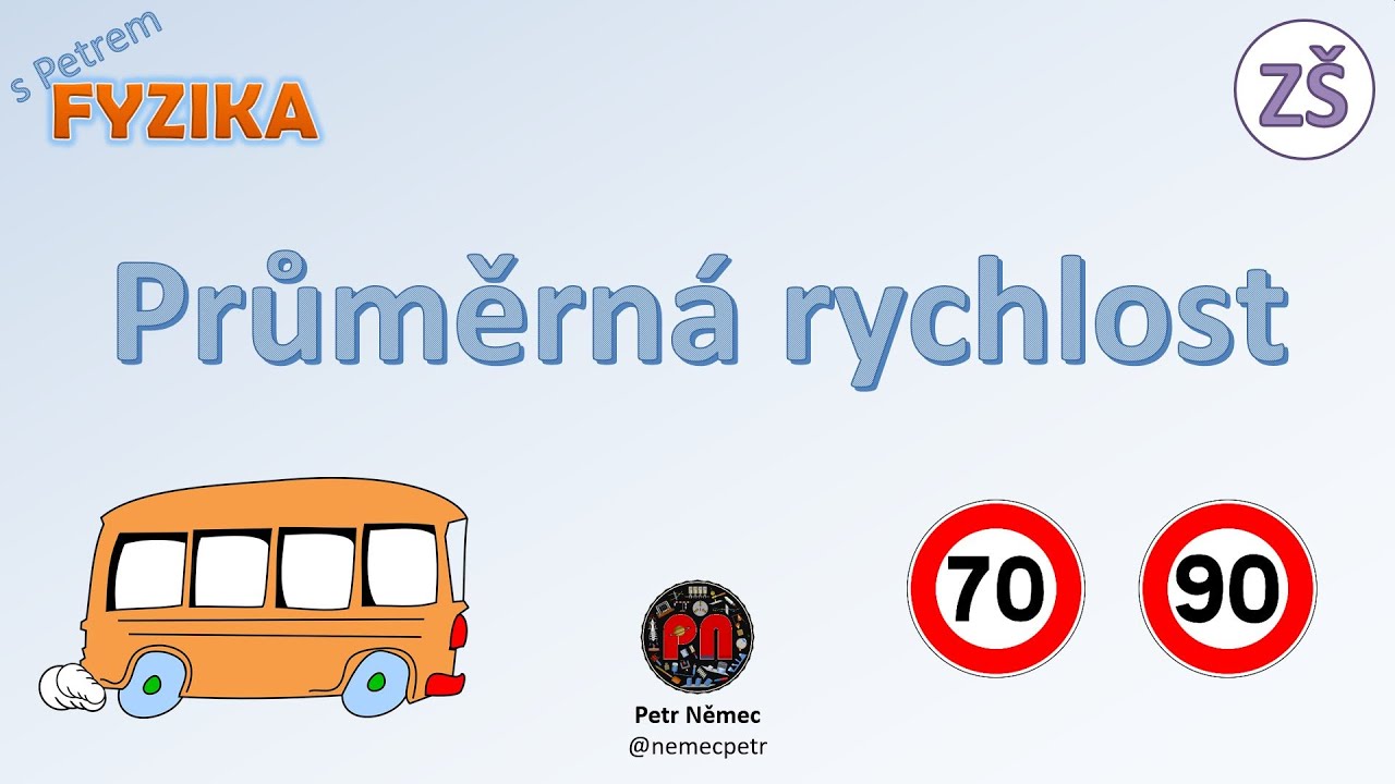 Průměrná rychlost  - Fyzika 7 ZŠ