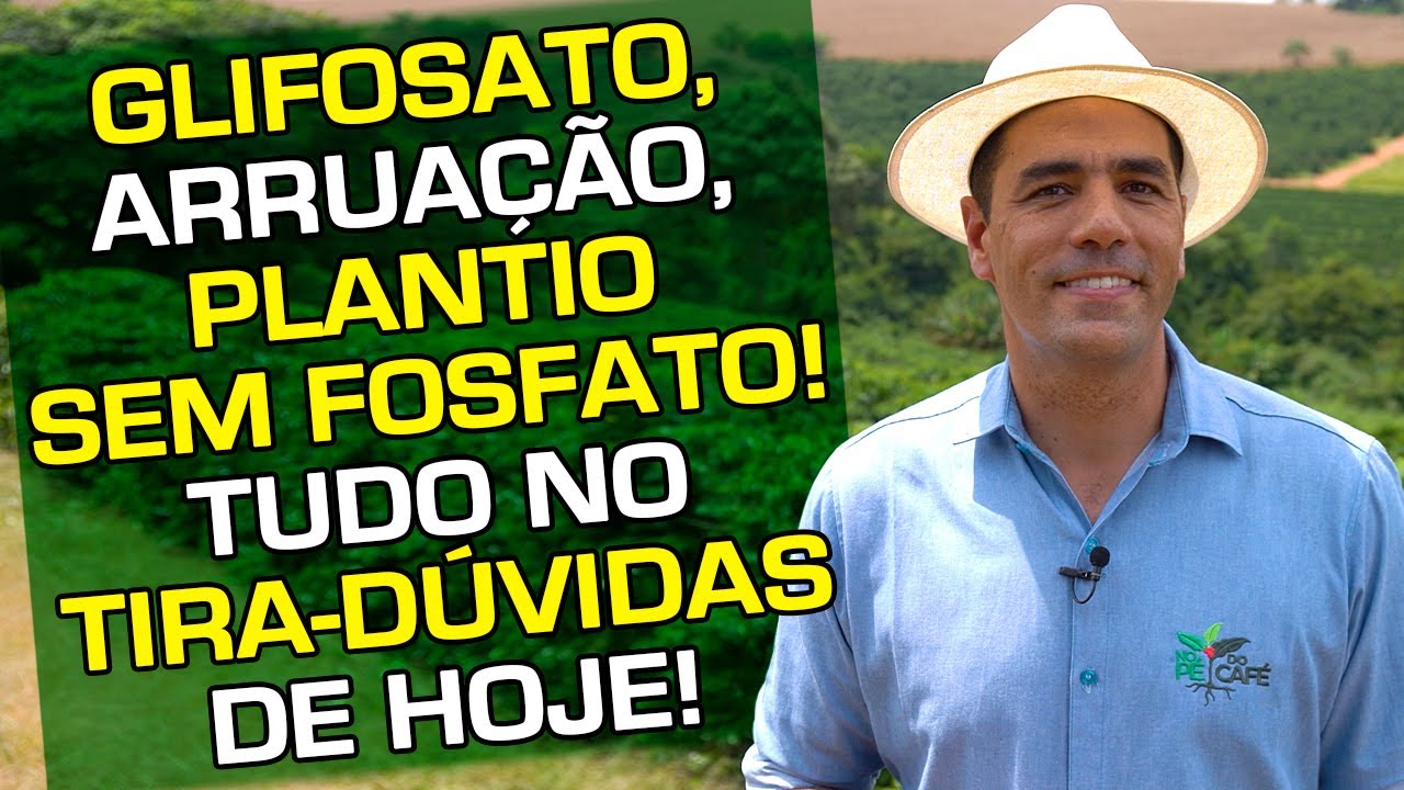 Glifosato, Arruação, Maturador, Plantio sem Fosfato, Calcário! Dúvidas dos Cafeicultores Respondidas