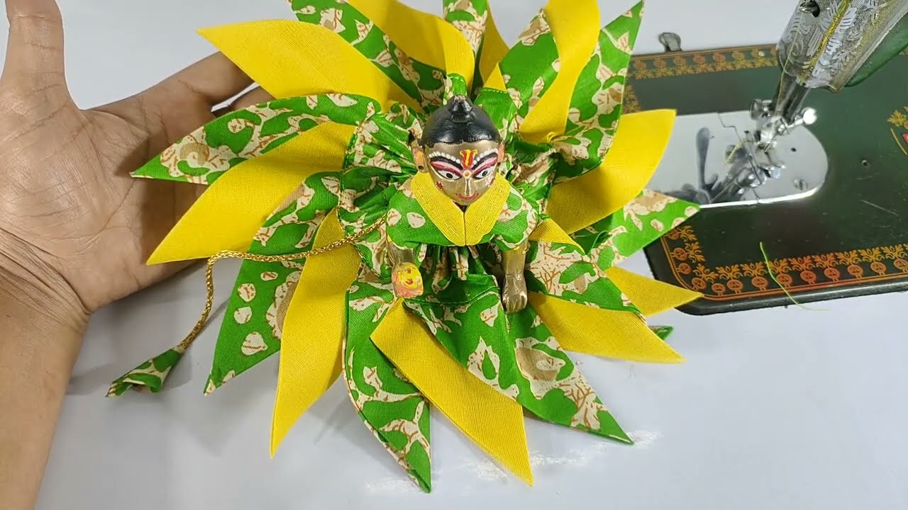 सिर्फ सीधी पट्टी से बनाए, सभी साइज के लड्डू गोपाल की गर्मी की ड्रेस || laddugopal summer dress ||