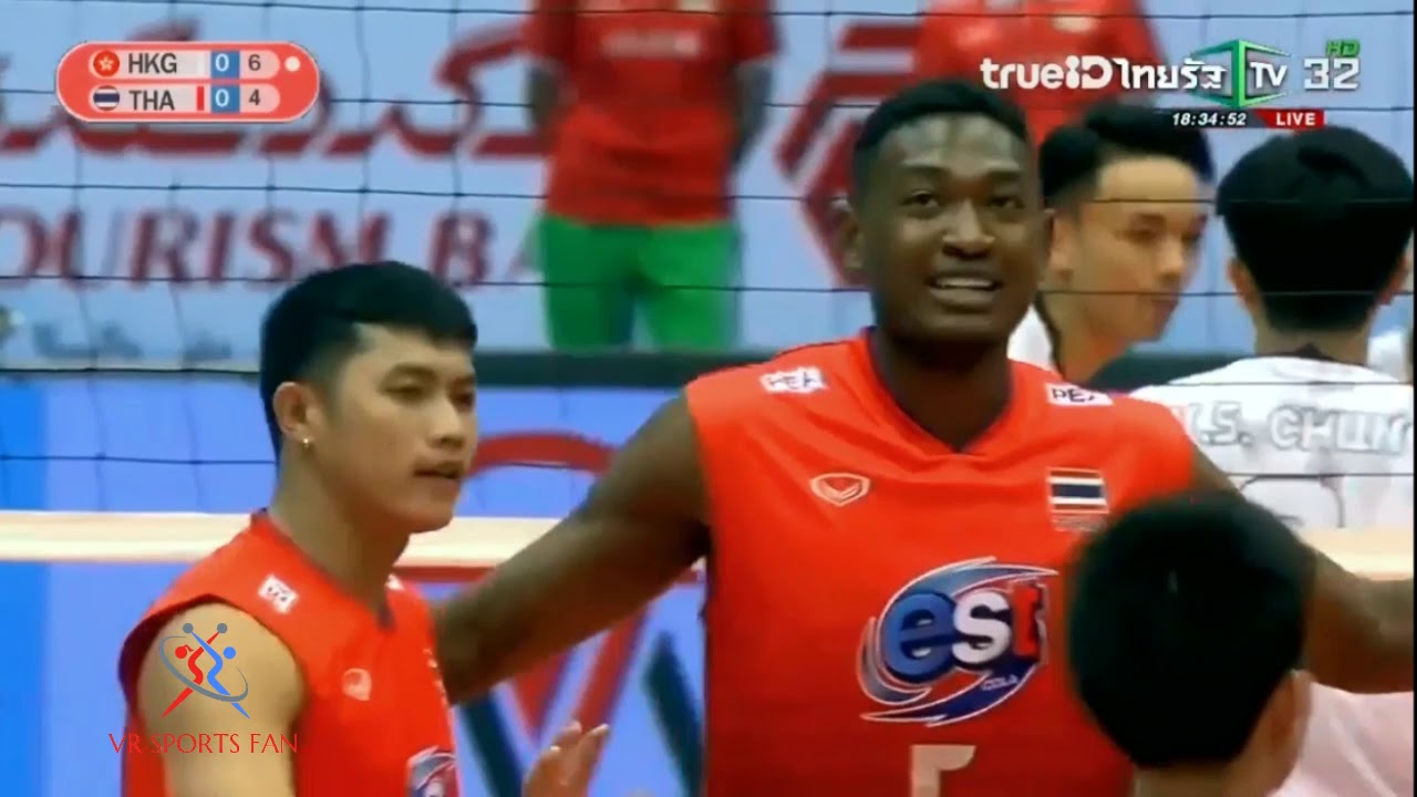 Hong Kong - Thailand ไทย - ฮ่องกง : วอลเล่ย์บอลชาย ชิงแชมป์เอเชีย 2019 Asian Men's Championship