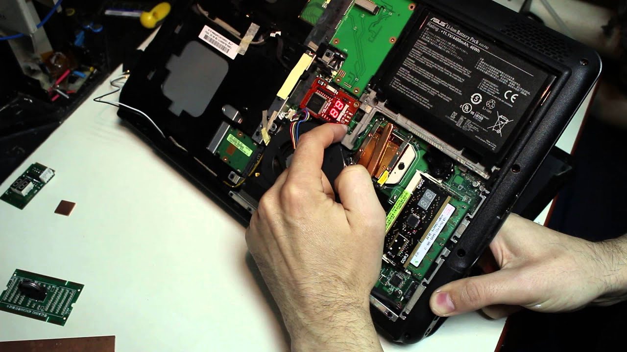 100 продолжение Диагностика и ремонт ноутбука Asus K50AB