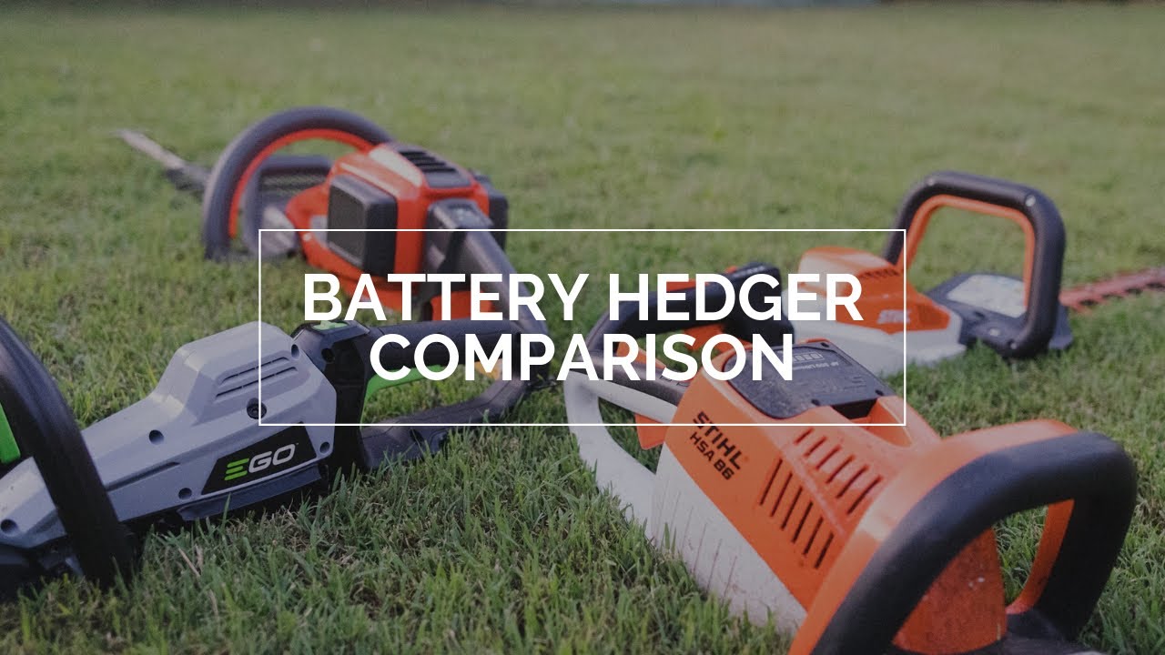 Commercial Battery Hedge Trimmer Comparison, Stihl, Ego and Husqvarna