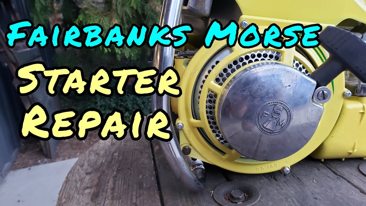 How to fix Vintage Chainsaw Fairbanks Morse Style Recoil Starter assembly (Pioneer RA Chainsaw)