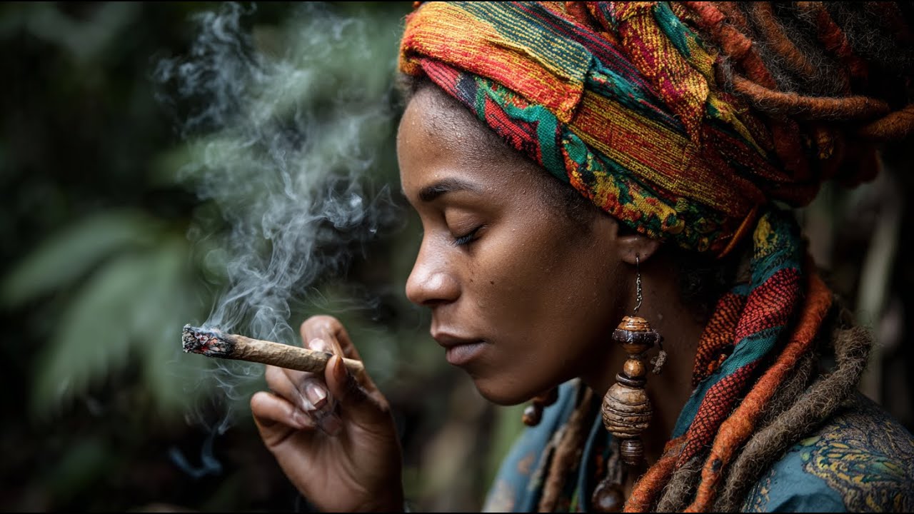 “She Doesn’t Sing Loud — She Smokes Roots Reggae Straight Into Your Soul” 🌿🔥🎶