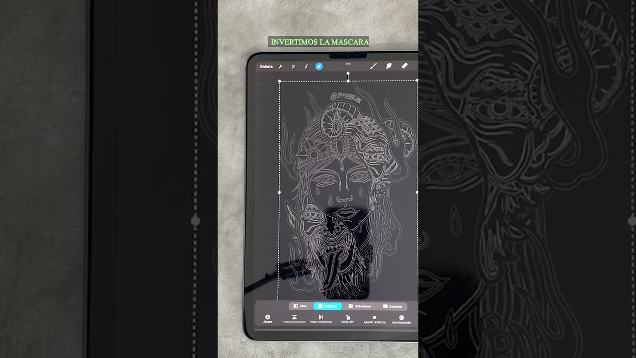 Sabias este truco para eliminar fondos en procreate?  #procreatetutorial #procreatetips