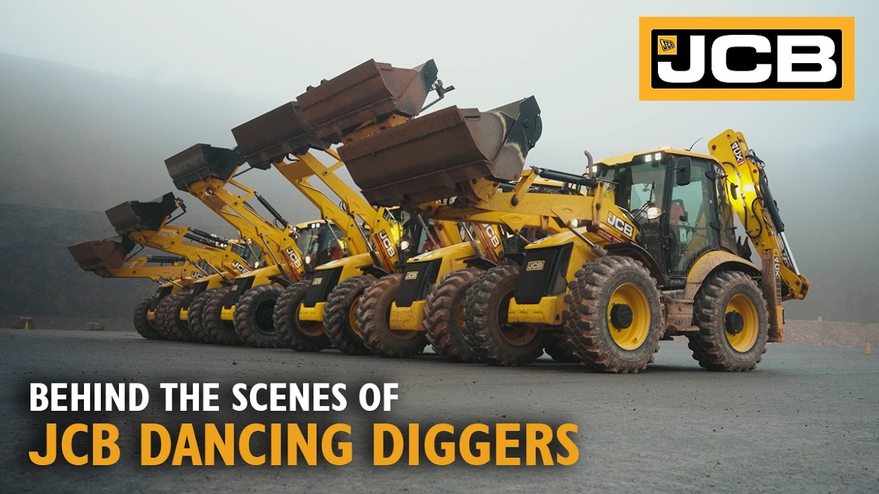 Behind the scenes of the JCB Dancing Diggers