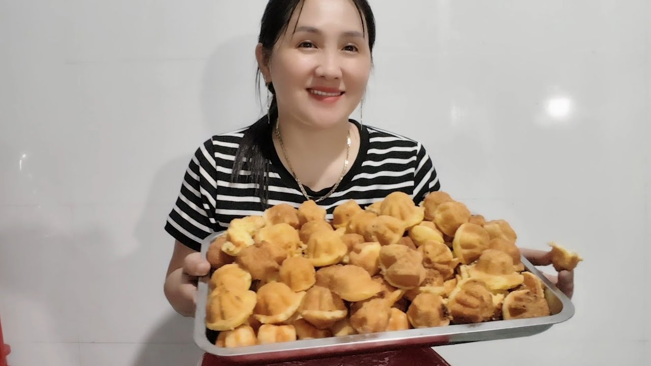 Nướng BÁNH BÔNG LAN Truyền Thống Ông Xã Nói Có Thế Ăn 1 Lần 30 Cái Bánh Bông Lan Này Vì Ngon 😅