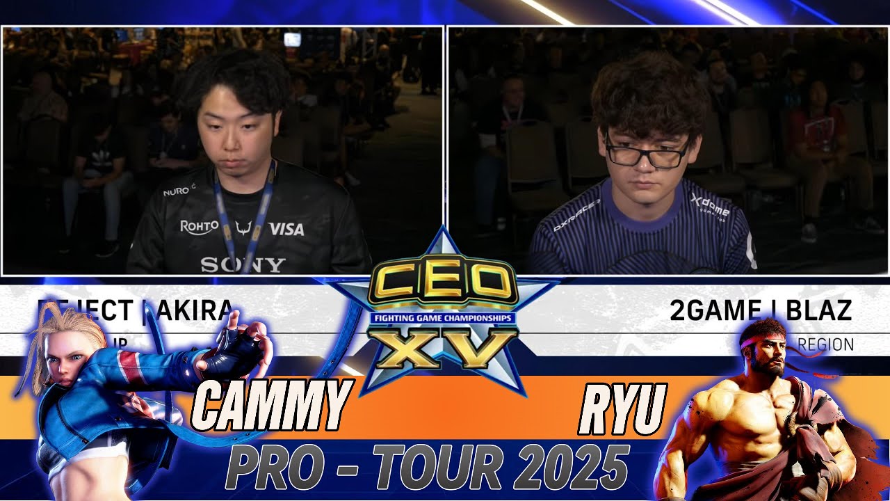 SF6 CEO 2025 - Blaz (Ryu) vs Akira (Cammy) - Footsies vs Rushdown Intensity!