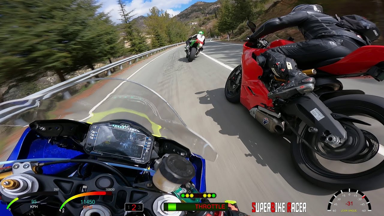 Yamaha R6 Track Bike On The Street