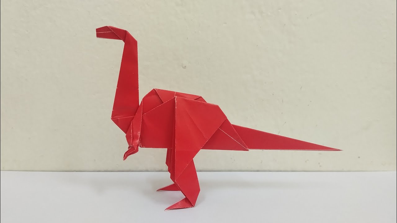 Origami Dinosaur Gallimimus | How to make Dinosaur Gallimimus | Origami Tutorial