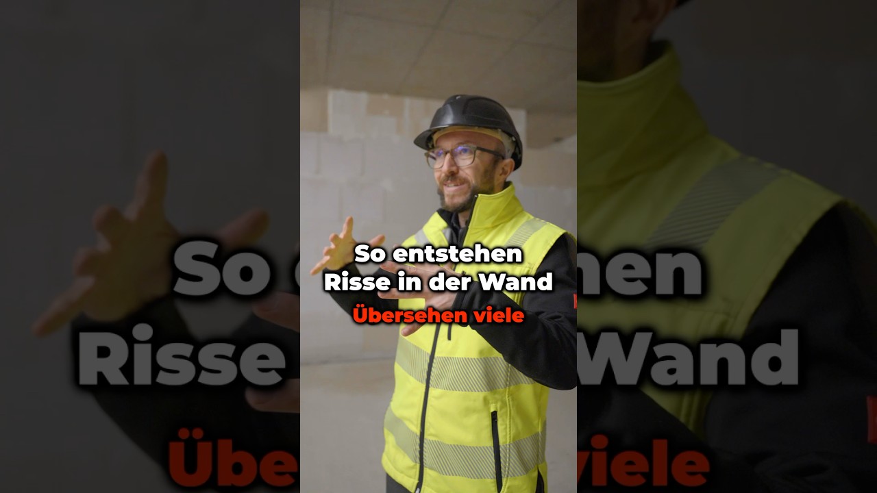 So entstehen Risse in der Wand?
