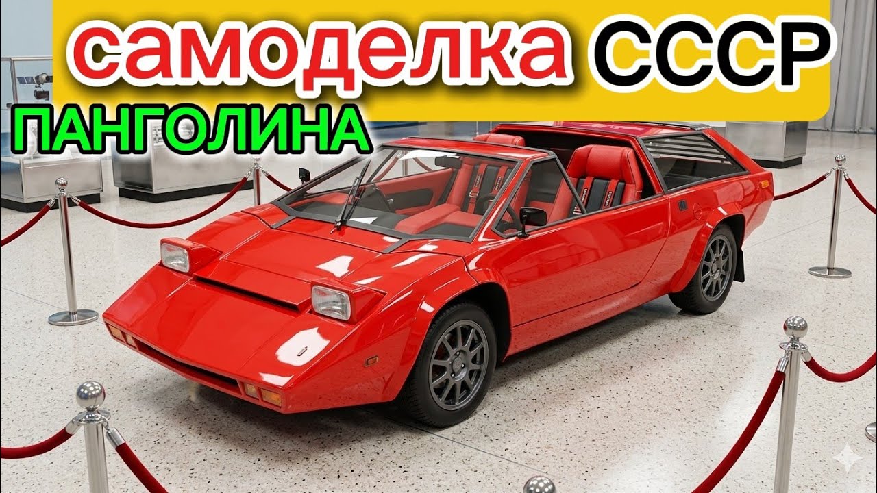 СОВЕТСКИЙ Lamborghini?  САМОДЕЛЬНЫЙ СУПЕРКАР СССР Панголина. 