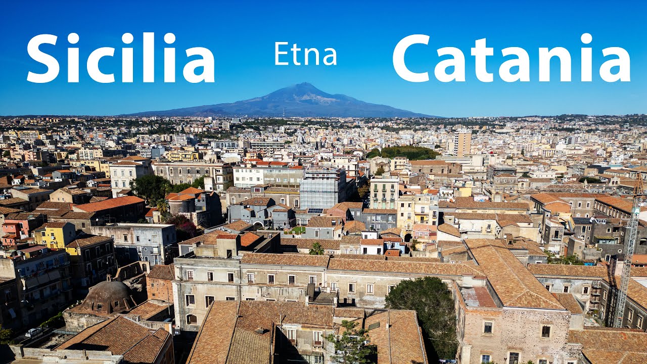 Sycylia - Katania - 4K drone - Catania