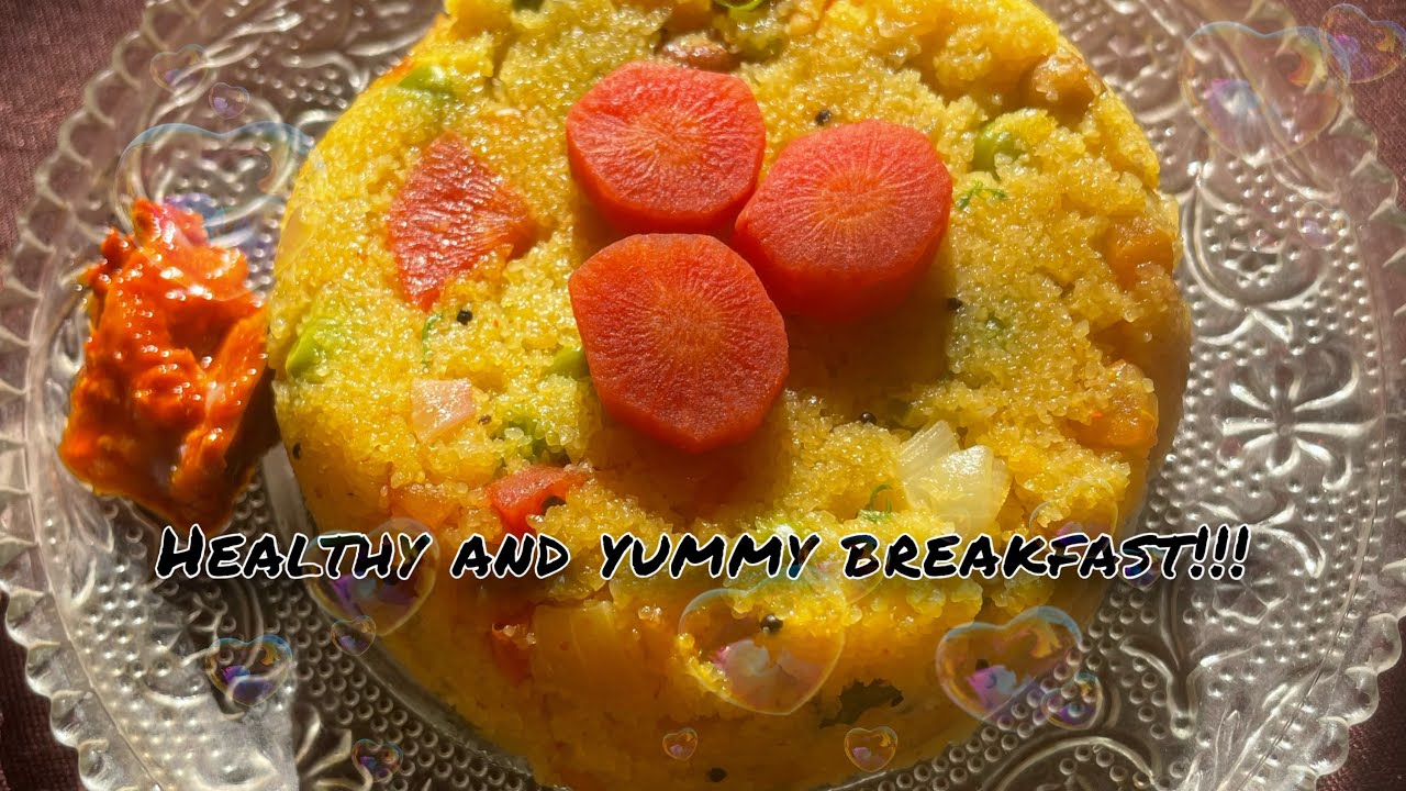  Healthy, tasty, and ready in minutes 😍🥕 Vegetable Upma — the perfect comfort breakfast 🥰😋💗