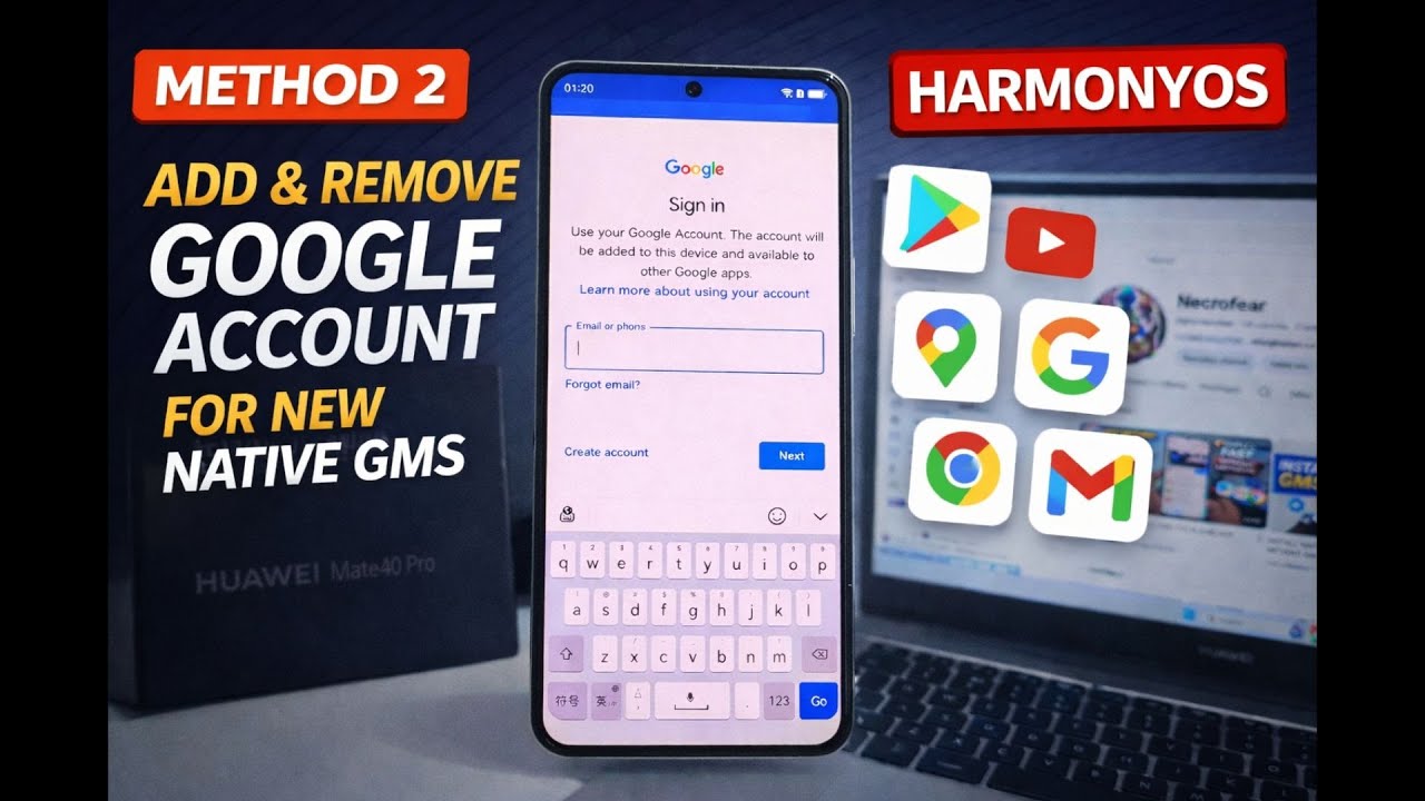 [METHOD 2] ADD & REMOVE GOOGLE ACCOUNT FOR NEW NATIVE GMS