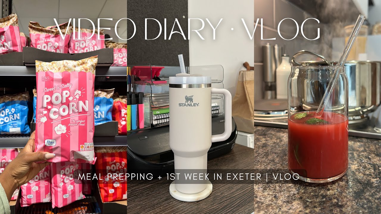 FIRST WEEK IN EXETER AS A FINAL YEAR STUDENT | MEAL PREPPING + JUICE RECIPE | EXETER LIVING | VLOG
