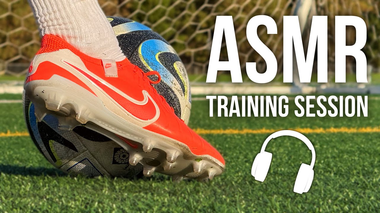 ASMR Training Session For Soccer / Football In Nike Tiempo Legend 10