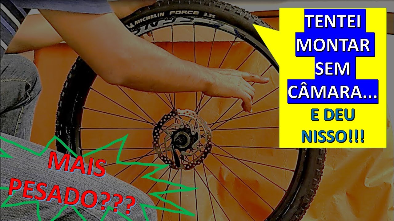 COMO MONTAR PNEU MICHELIN FORCE 2.25 SEM CÂMARA, TUBELESS #michelinforce2.25