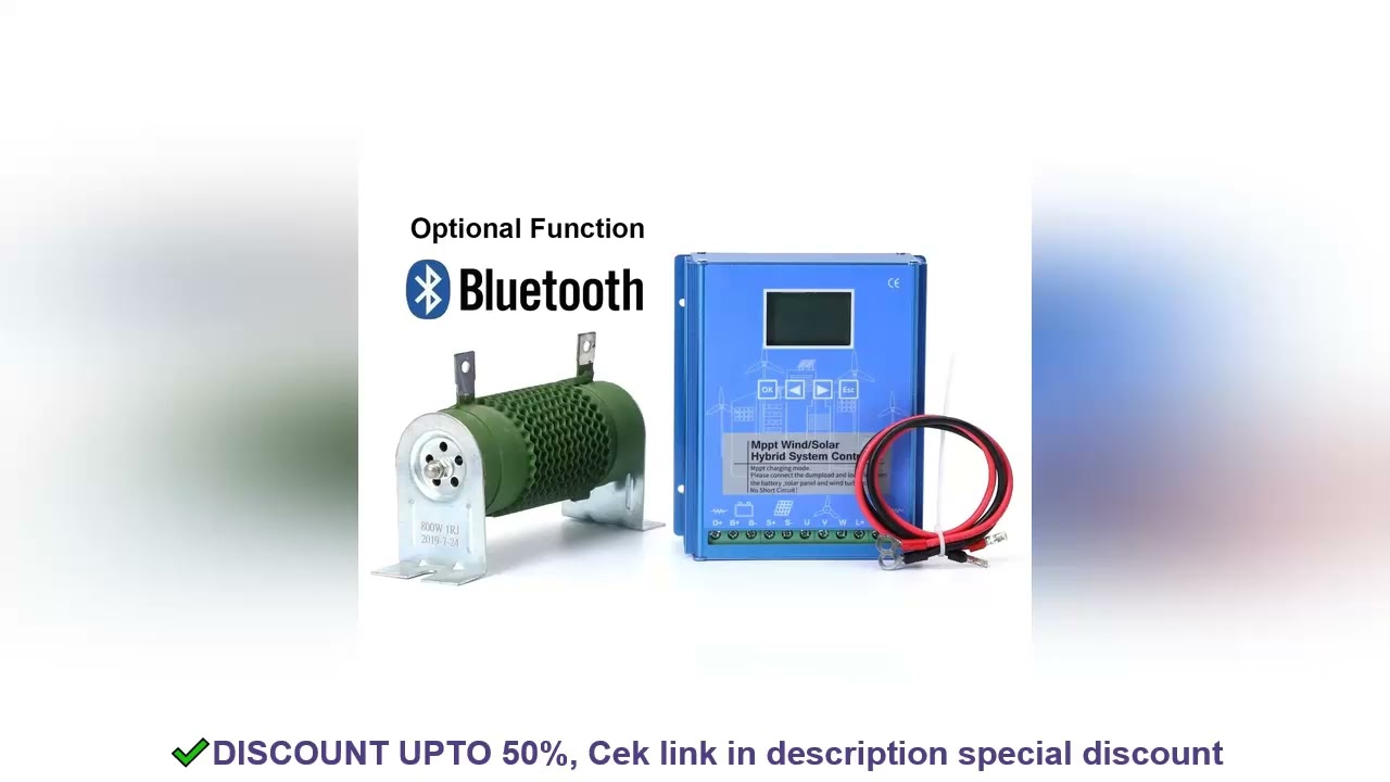 MPPT Wind Solar Hybrid Charge Controller 12/24V/48V Auto Wind Max 1200W Solar Max1000W Hybrid