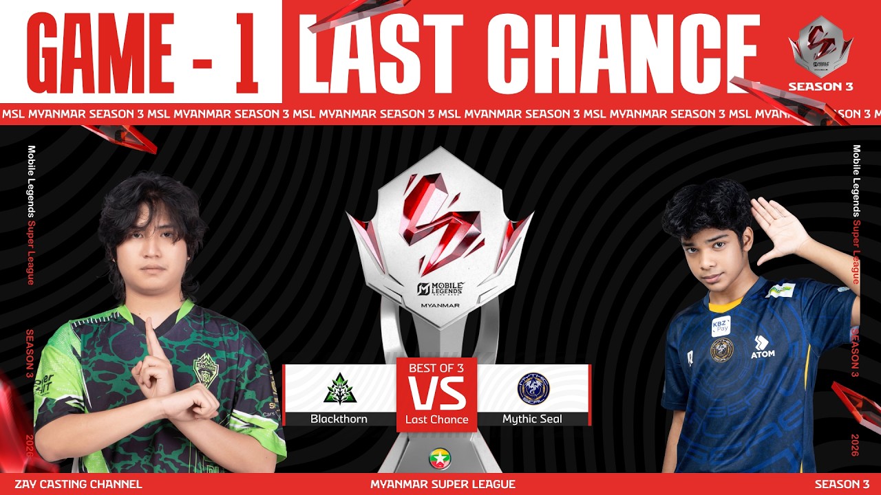 [Game - 1] Blackthorn Vs Mythic SEAL | MLBB Super League Season 3