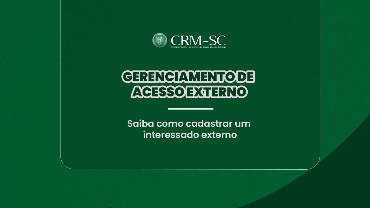 Saiba como cadastrar um interessado externo no Espaço do Diretor Técnico