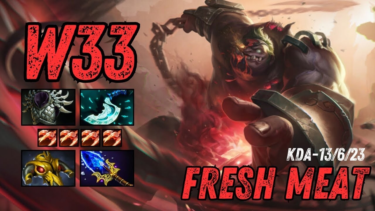 W33 [Pudge] - How To Deal With Ember Mid - Dota2 pro Full Gameplay