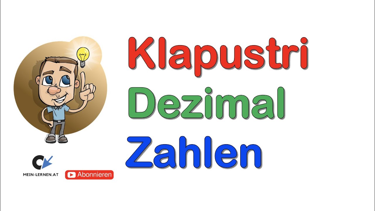 Klapustri-Rechnung mit Dezimalzahlen