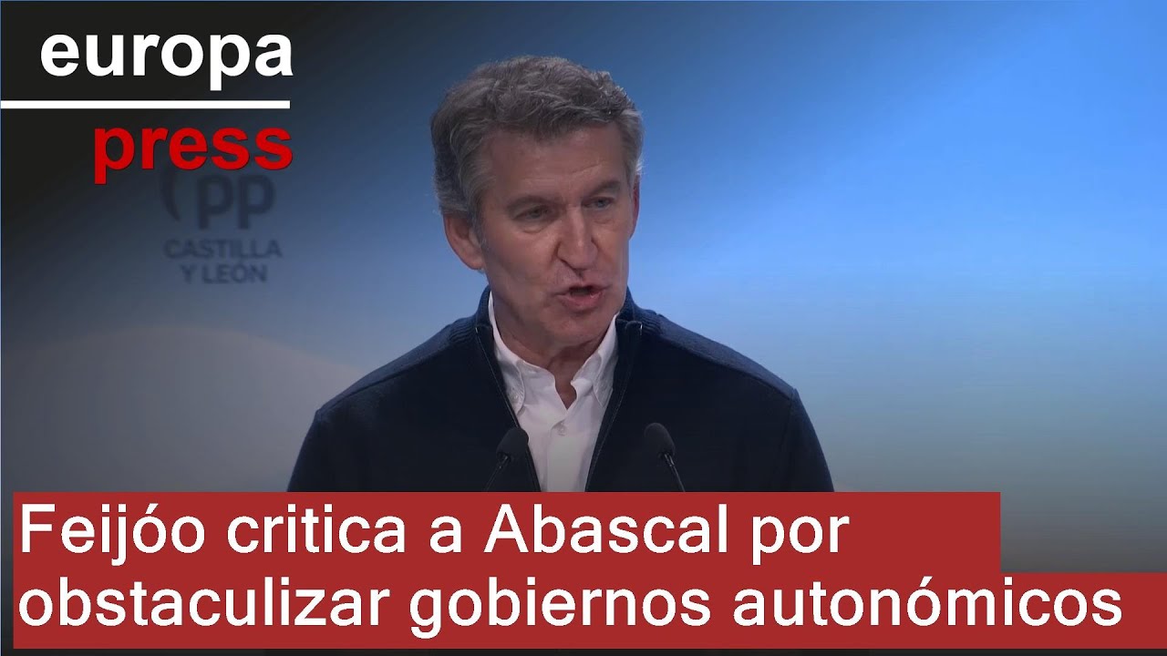 Feijóo acusa a Abascal de impedir gobiernos en CCAA y le dice: 