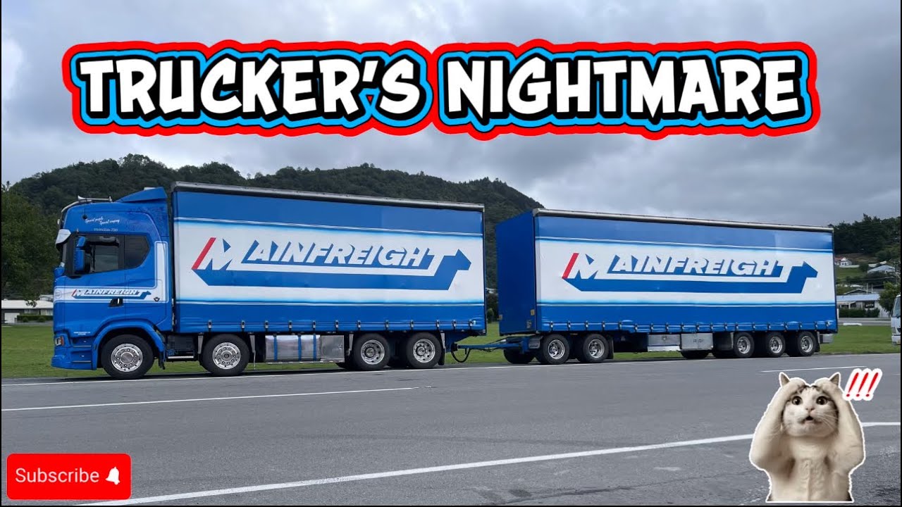 10-минутный задний ход + порванный ремень! Рейс в Нью-Плимут 🚛