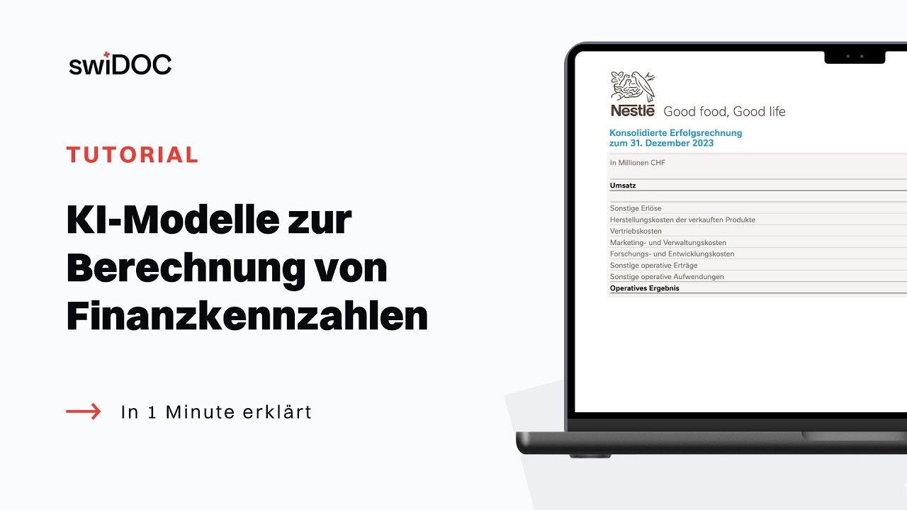 KI in der Finanzanalyse | Chatbot Live Demo | swiDOC