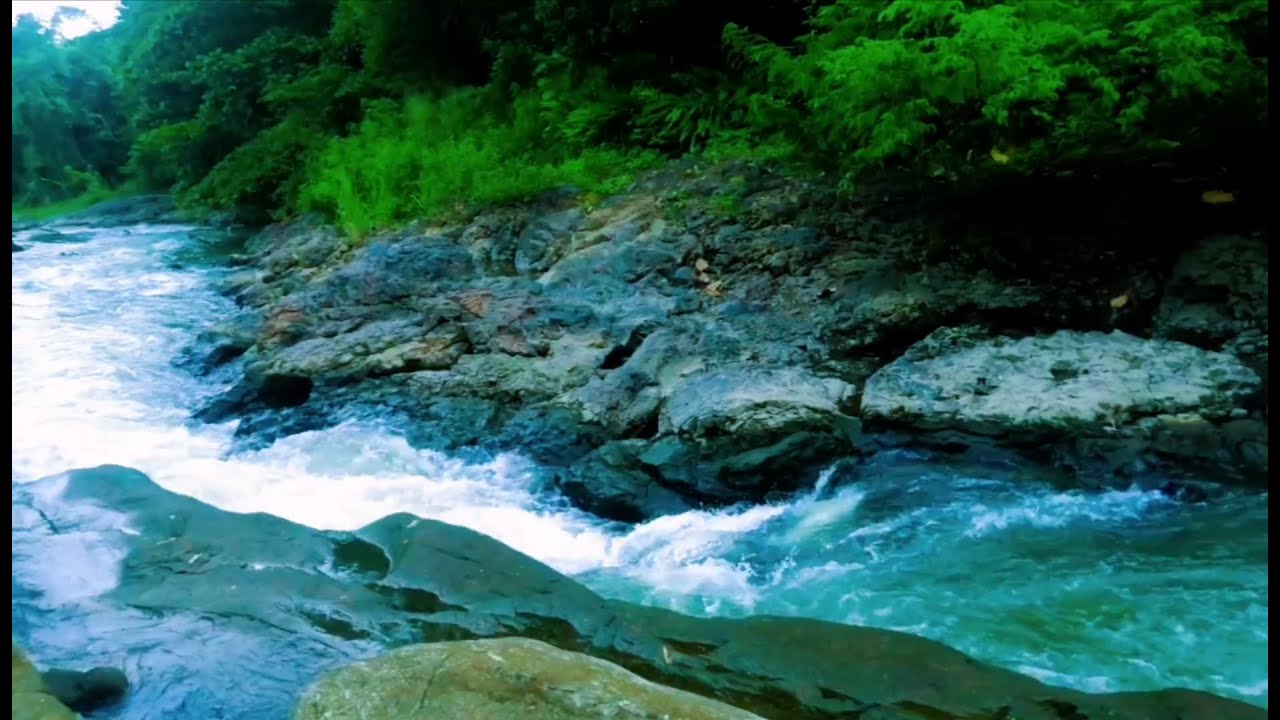 Relaxing River Sound emotional therapy to relieve stress and mental disorders for sleeping.