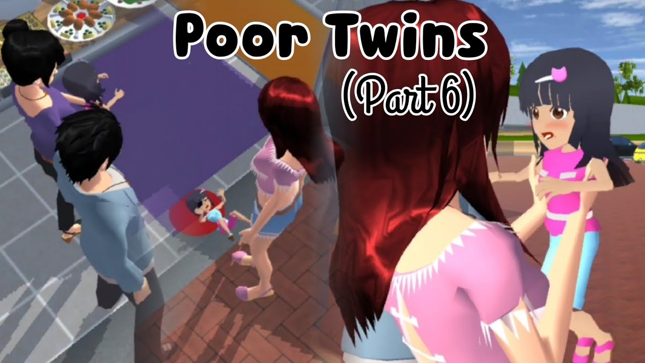 Poor Twins (Part 6) 👶👶👭 | Sad Story | Sakura School Simulator