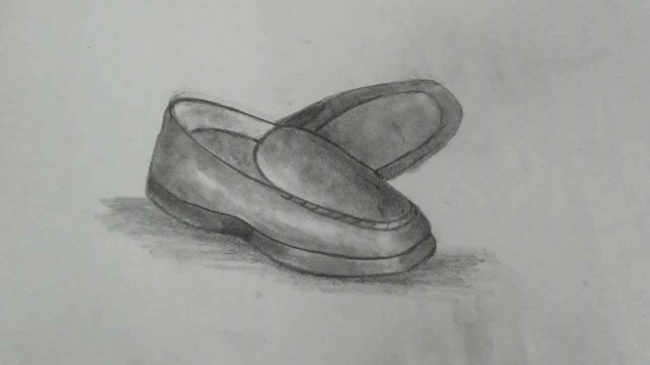Simple Shoe Sketch with Pencil Shading | Beginner Friendly | Easy Pencil Shading Tutorial