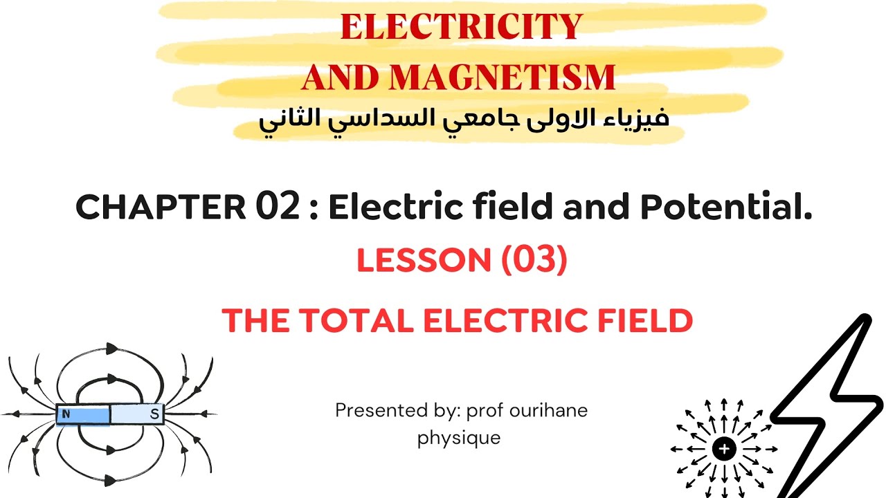 Physics 02 | chapter 02 | lesson (03) _ the Total electric field _ 