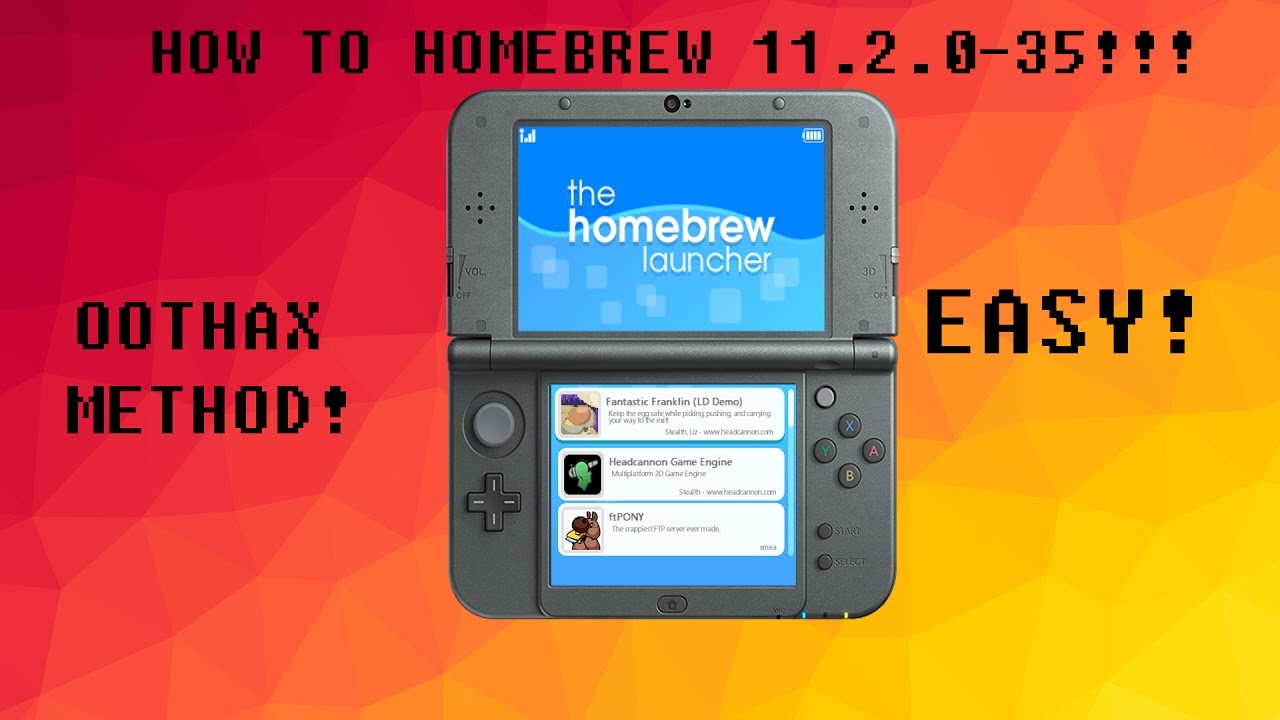 How to Homebrew FW 11.2.0-35! (3DS)