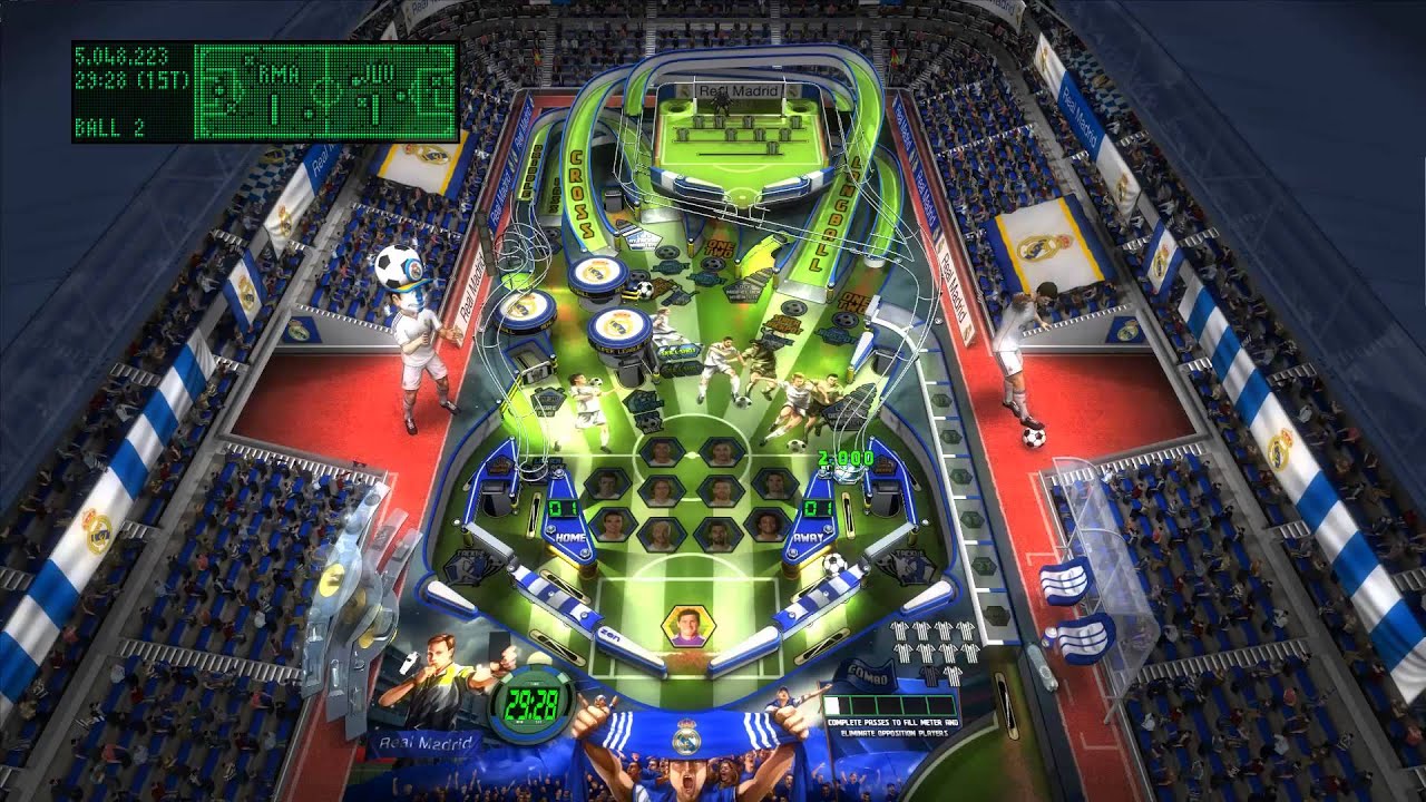 Pinball FX2 - Super League: Real Madrid CF Gameplay PC | Non-commentary