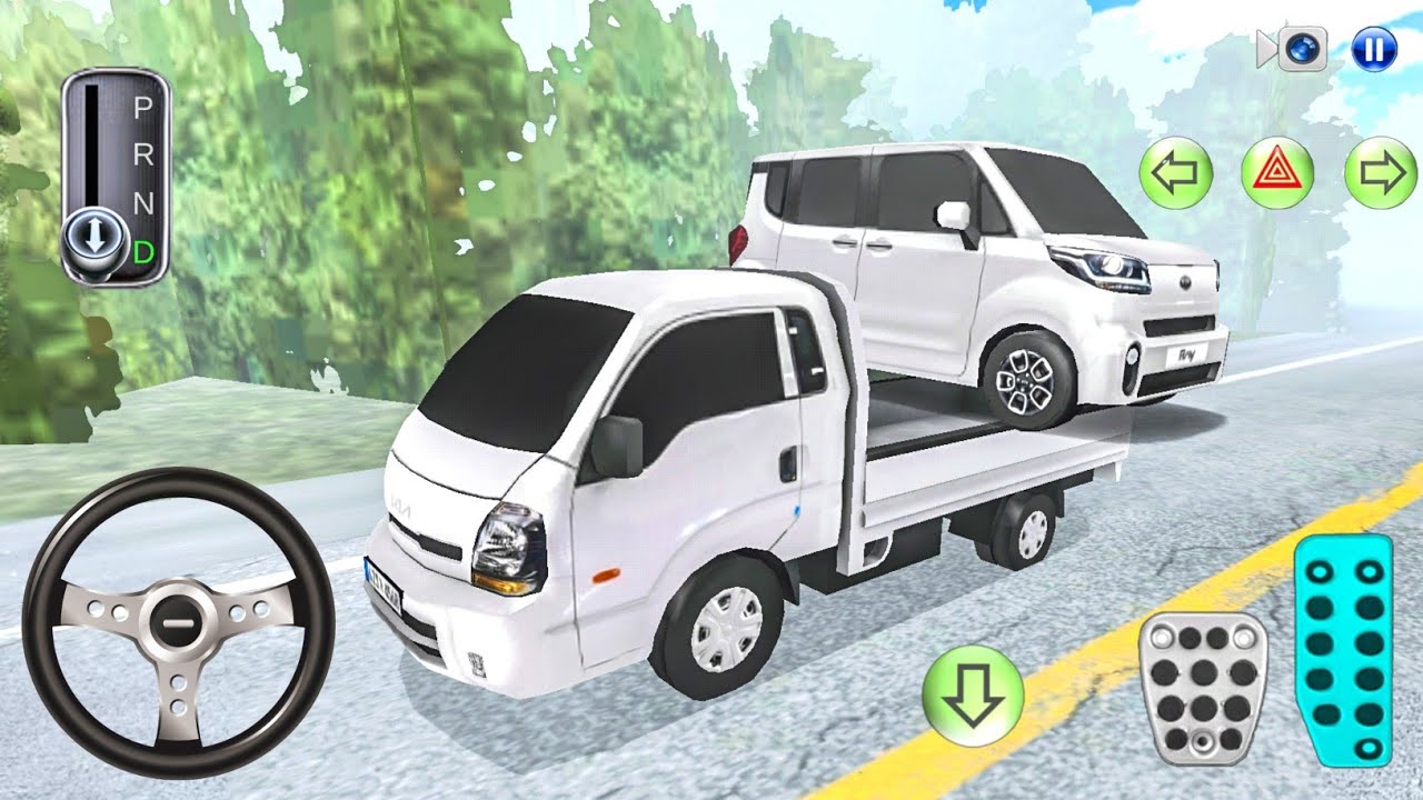New Kia Pickup Truck Driving in Fog - 3D Driving Class Android / ios gameplay - Transport Truck game