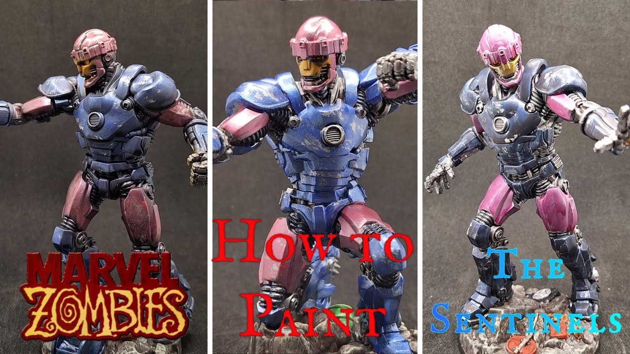 Warpaints VS Speed Paints VS Air Paints - Let's Paint the Sentinels from Marvel Zombies
