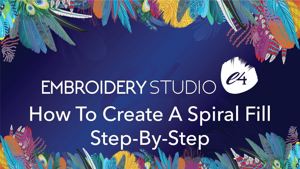How To Create A Spiral Fill Step By Step In EmbroideryStudio e4