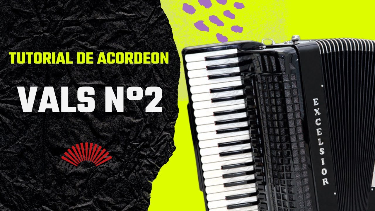 🎹 VALS N&deg; 2 - TUTORIAL PARA ACORDEON A PIANO ( Dmitri Shostak&oacute;vich)