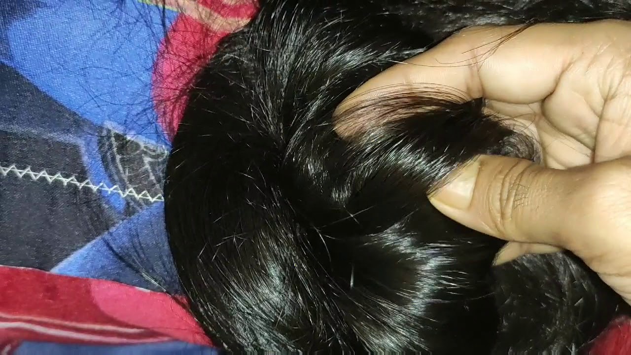 Long hair play. Top tight bun under the bun.