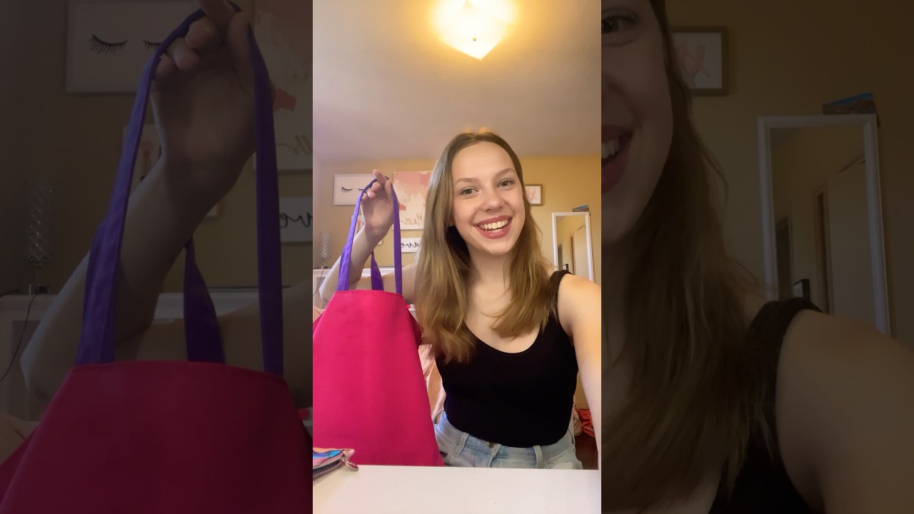 Packing my pool bag!🏊&zwj;♀️🩷#pool#bag#fypシ゚viral#preppy#shorts#swimming#packing