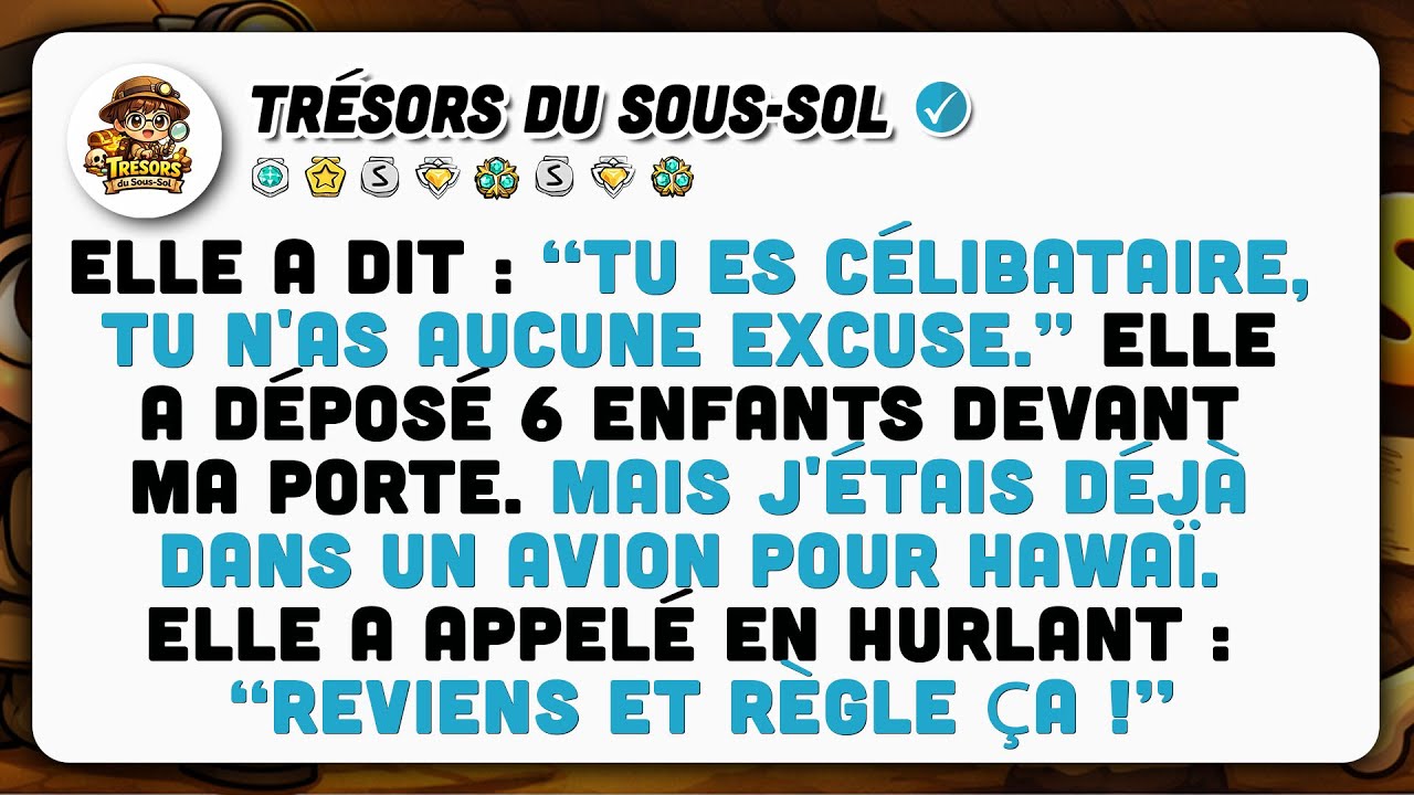 Ma Mère Dit Que Je N'ai Pas De Vie Et M'oblige À Garder 6 Enfants À Noël. Alors J'ai...