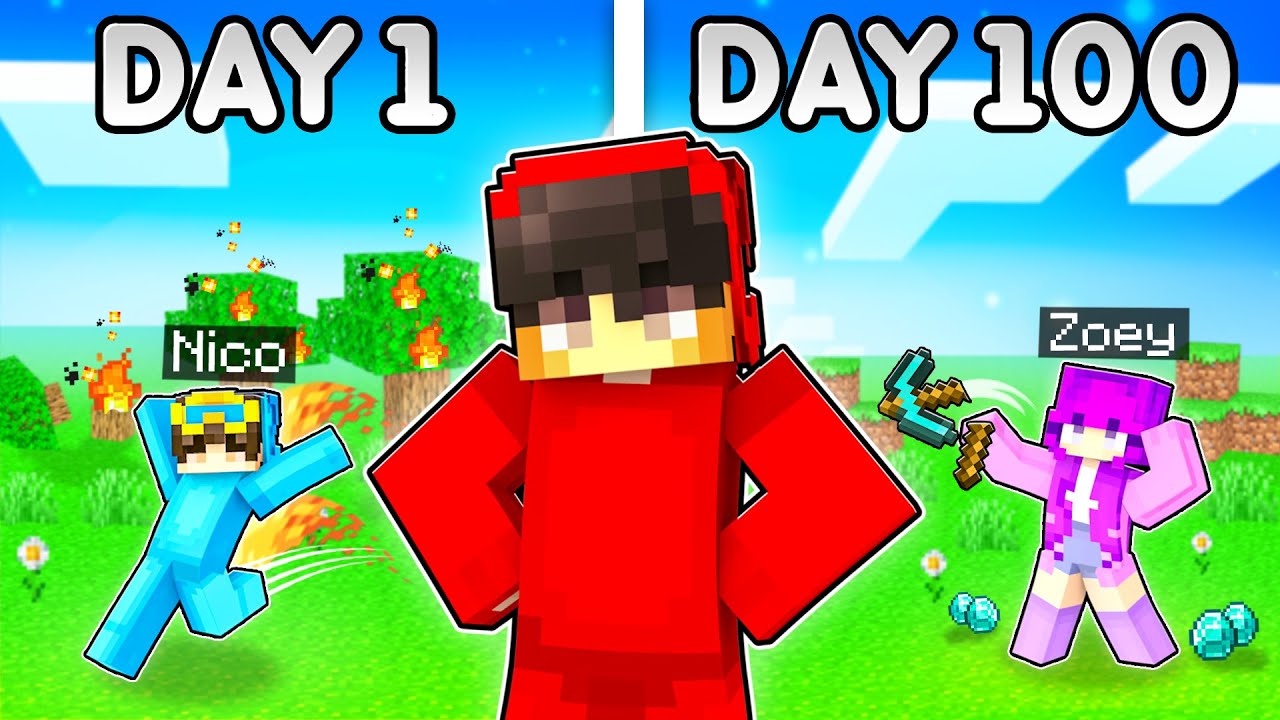 100 дней розыгрышей в Minecraft!