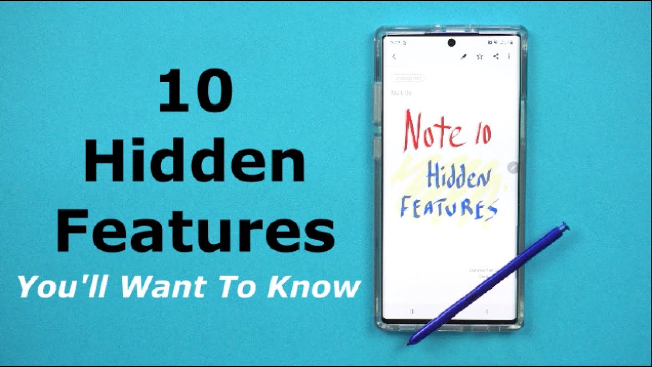 TOP 10 HIDDEN FEATURES - Galaxy Note 10/10+