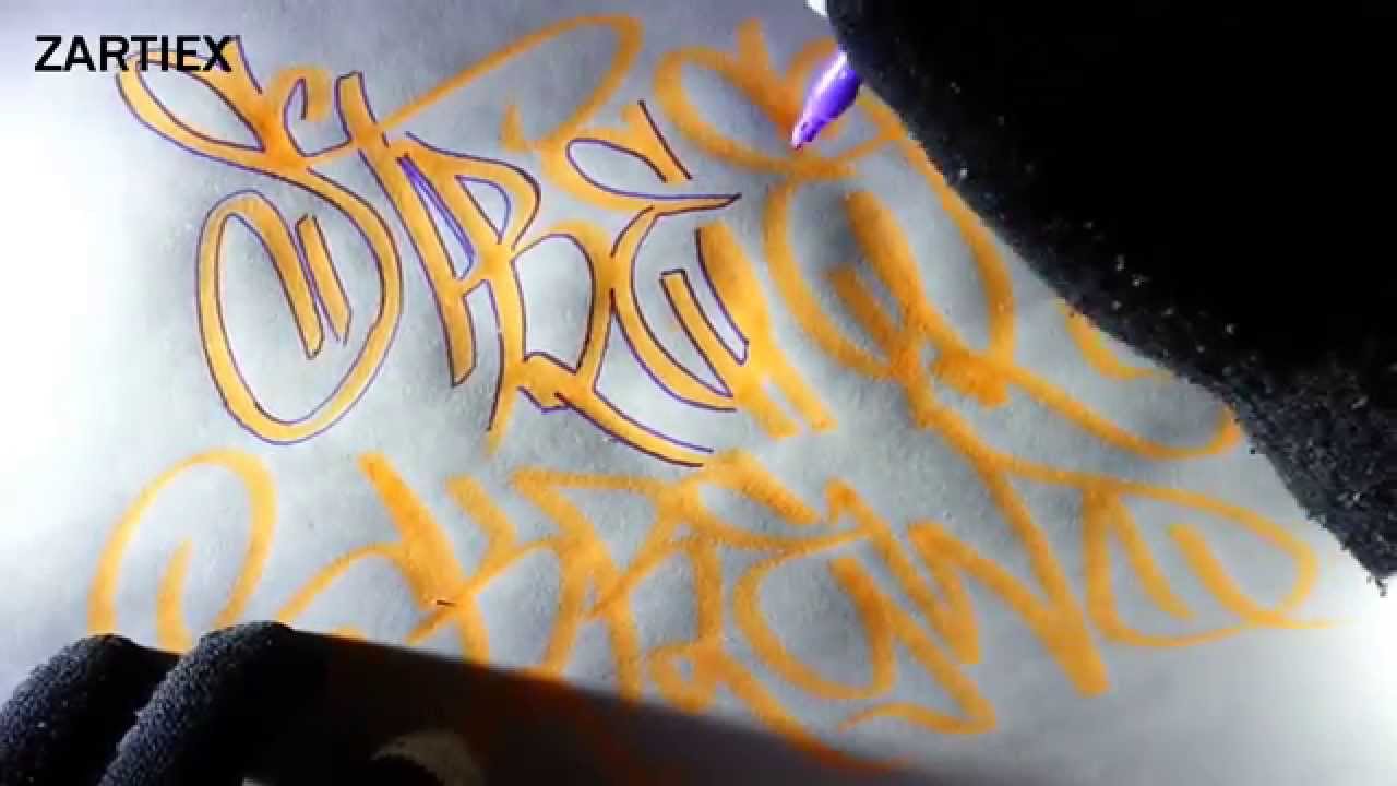 Aprender a Dibujar Letras de Graffiti | Tutorial Abecedario Graffiti Faciles y Sencillos