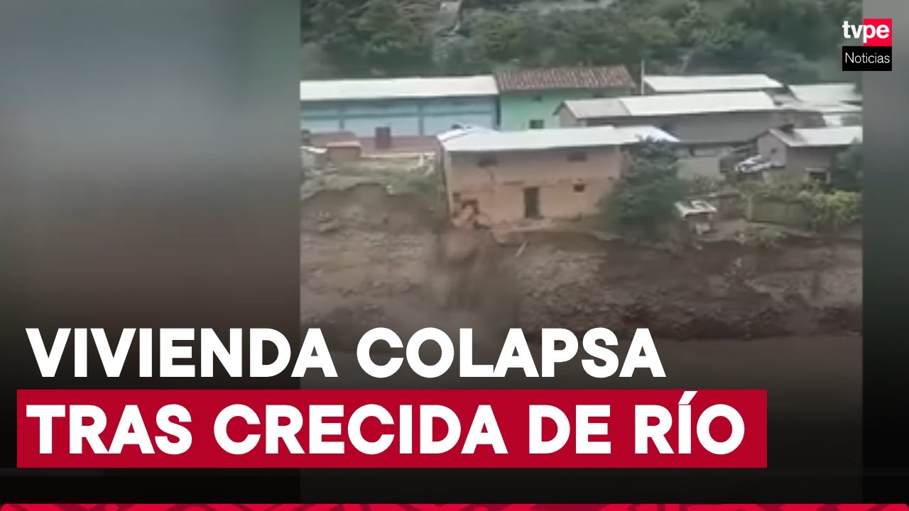 Huánuco: vivienda colapsa debido a crecida del río Marañón