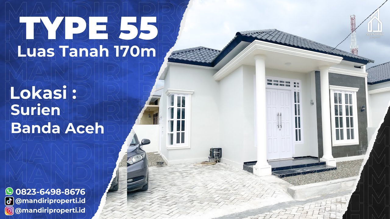 Rumah Classic Modern Banda Aceh Type 55 #rumahdijual #rumahminimalis #infoproperti #perumahan